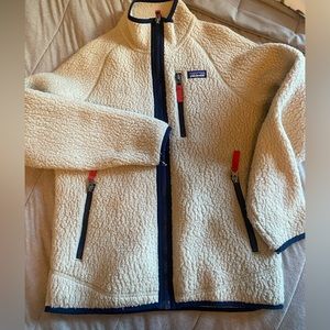 Kids Retro Pile Fleece Jacket. Size Large (12)